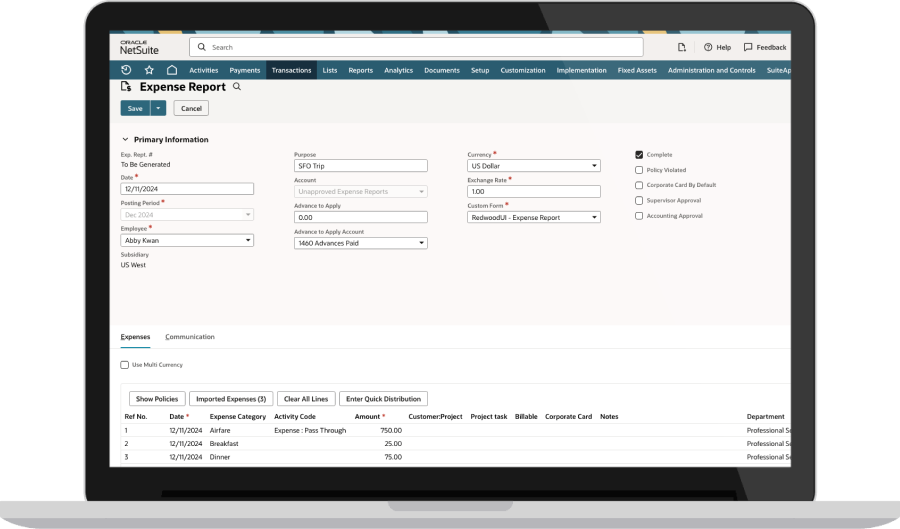 Expense Management