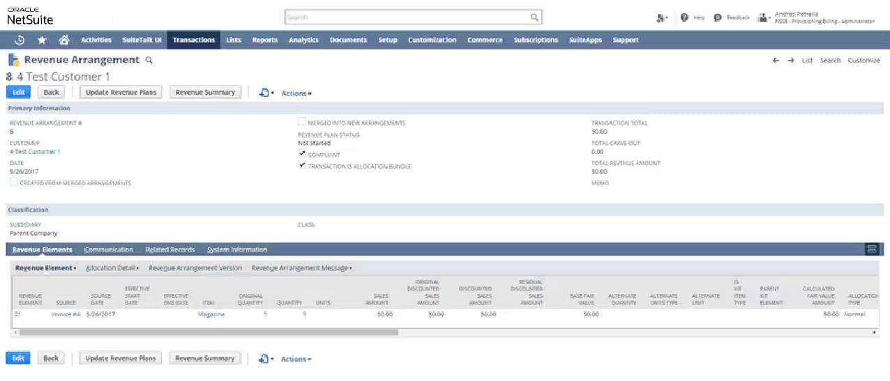 revenue recognition with accounting software