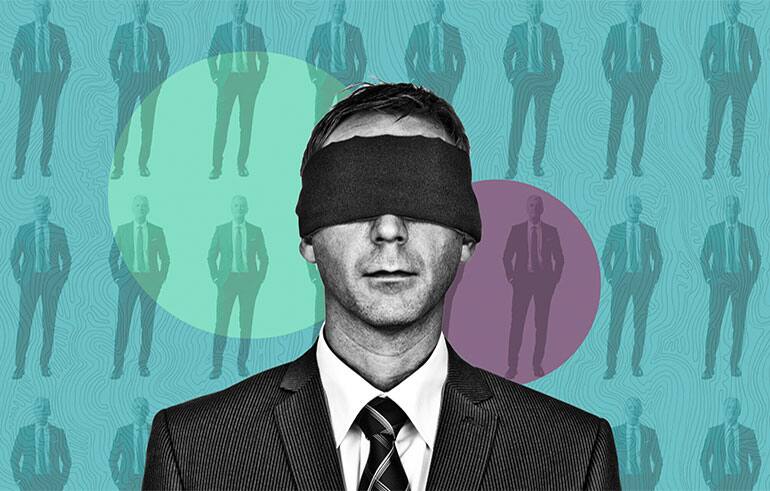 Man Blindfolded