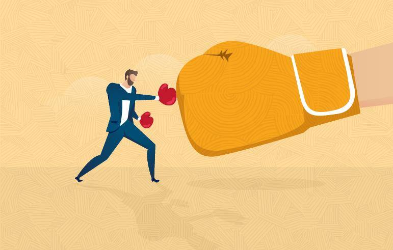 Graphic Man punching