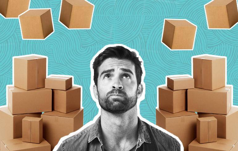 Guy thinking box
