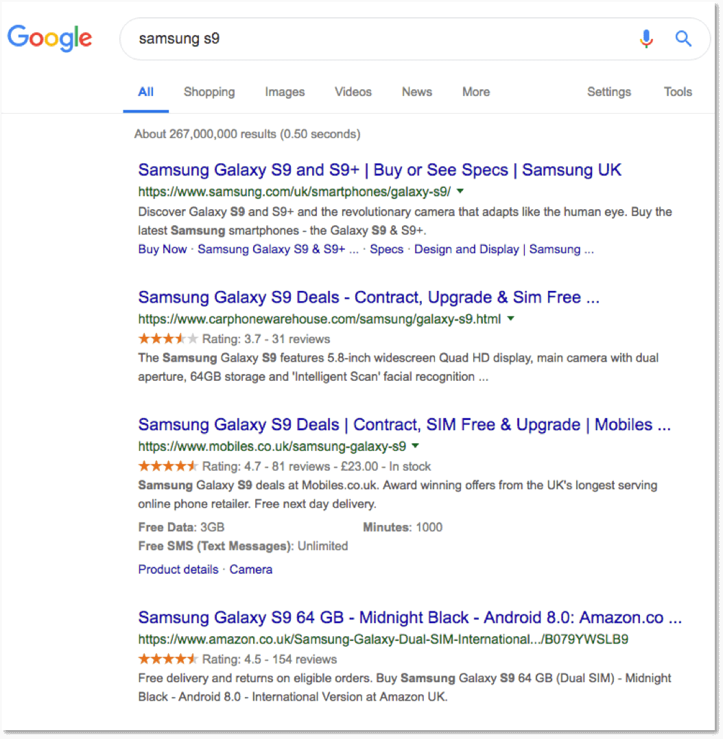 example of a search query