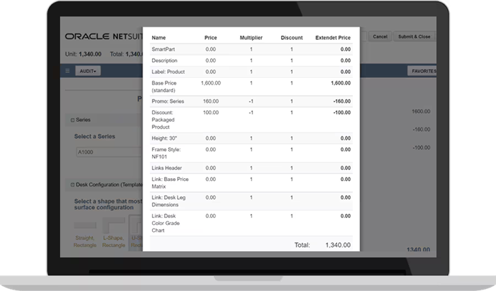 infographic dynamic pricing in netsuite cpq