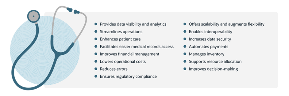 benefits erp healthcare