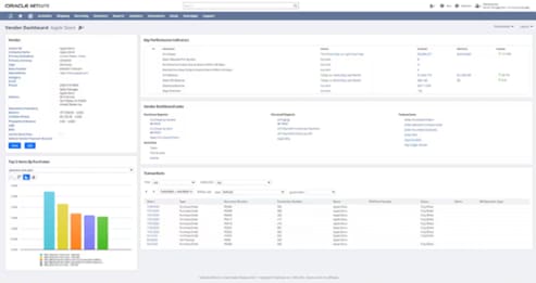 netsuite vendor management dashboard