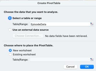 open pivot table 1