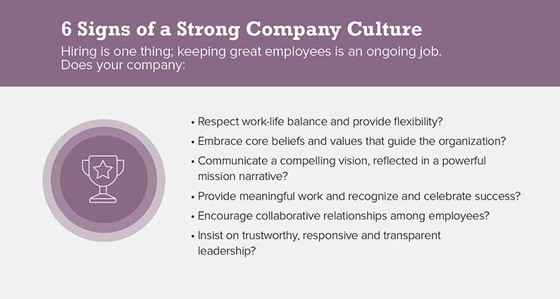6 Signs of a Strong Company Culture