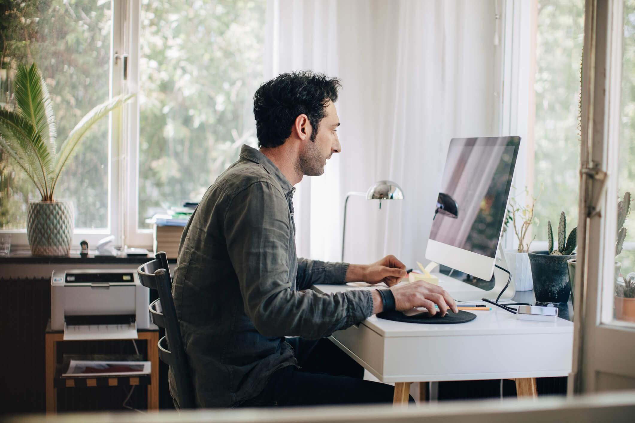 working from home