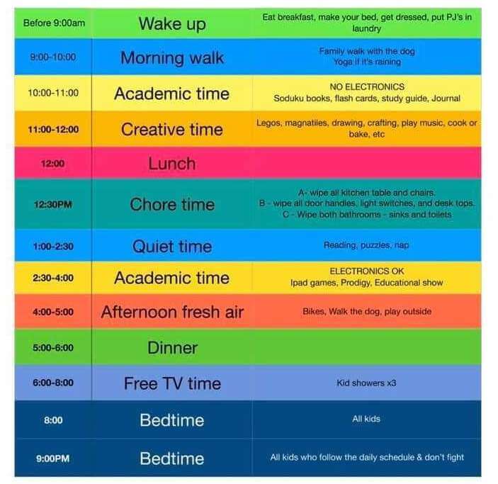 schedule