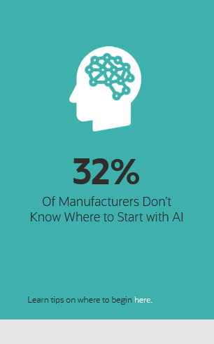 32% of Manufacturers Don’t Know Where to Start with AI. Learn tips on where to begin here.