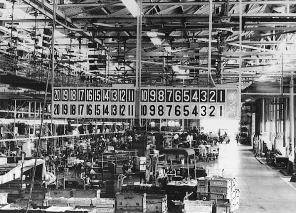 Toyota Production Floor in the 1960s