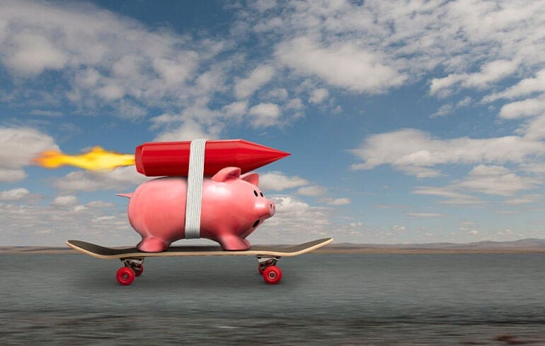 Skating Piggy