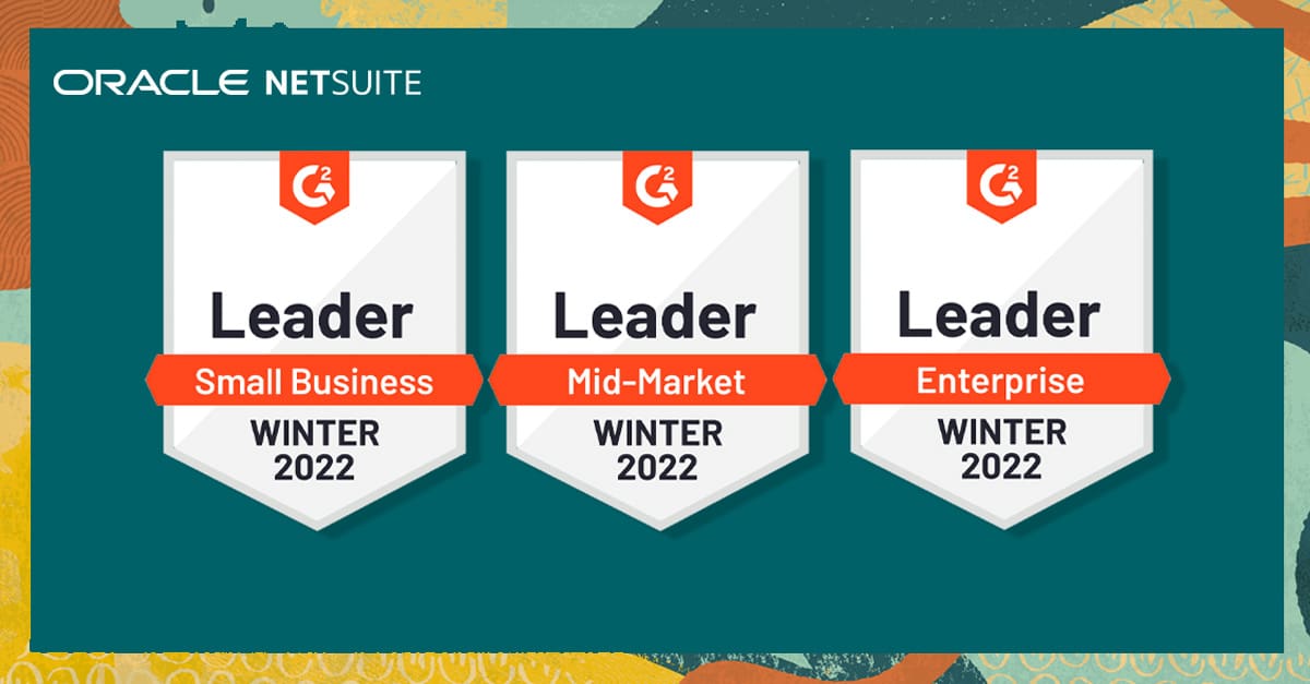 Oracle NetSuite Leads Rankings in G2 Winter 2022 Reports