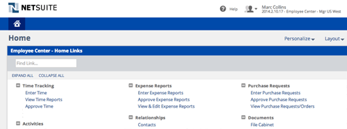 screenshot employee center
