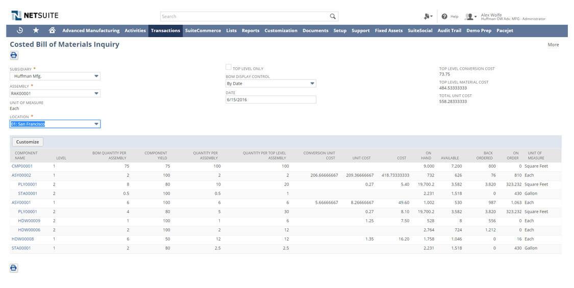 Manufacturing ERP Software Features & Benefits NetSuite