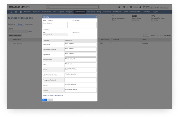 What is NetSuite SuiteCloud Platform Internationalization?