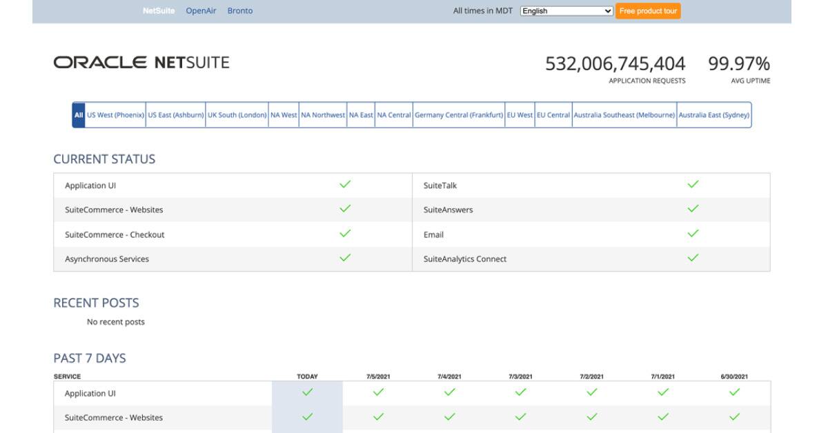 NetSuite Availability | NetSuite