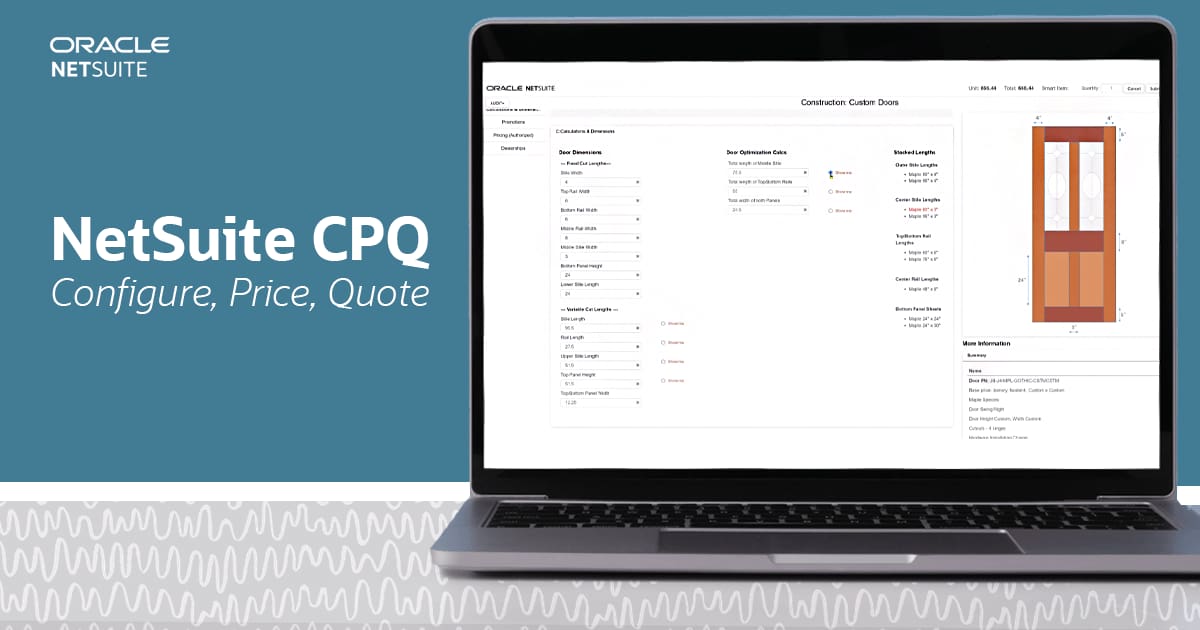 NetSuite CPQ (Configure, Price and Quote) Software NetSuite