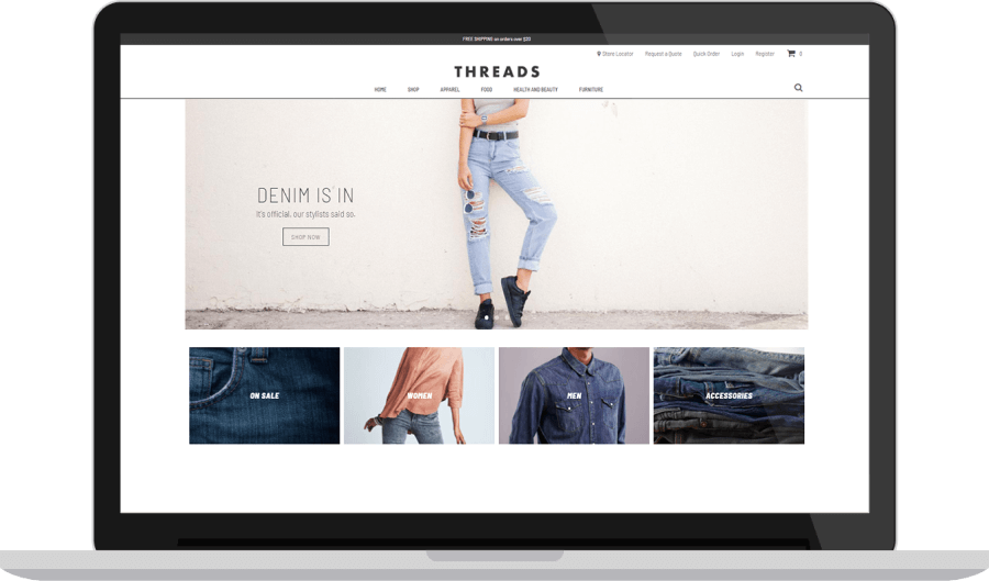 B2C Ecommerce sample site