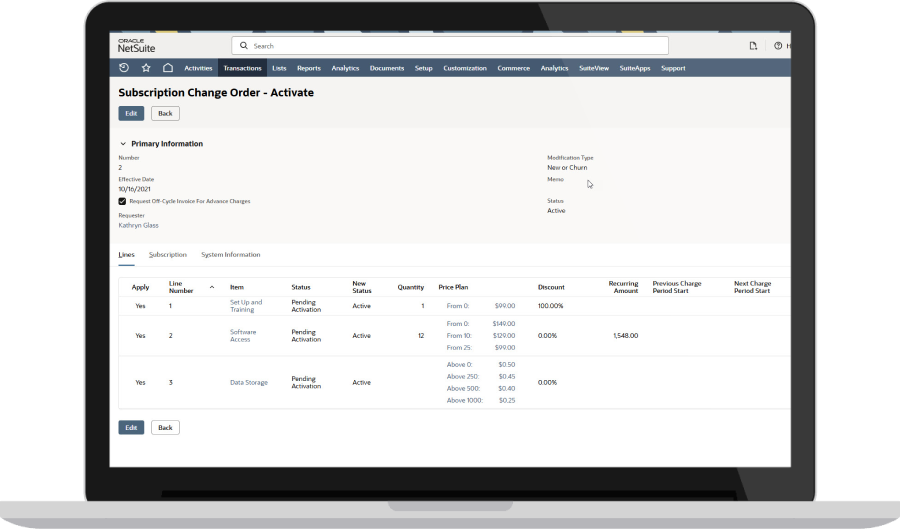 NetSuite SuiteBilling