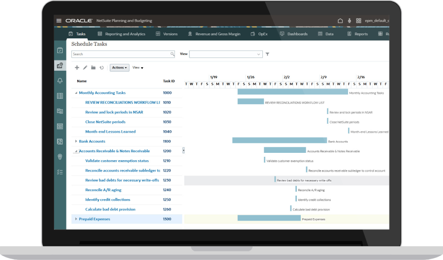 Account Task Management NetSuite Account Reconciliation Software
