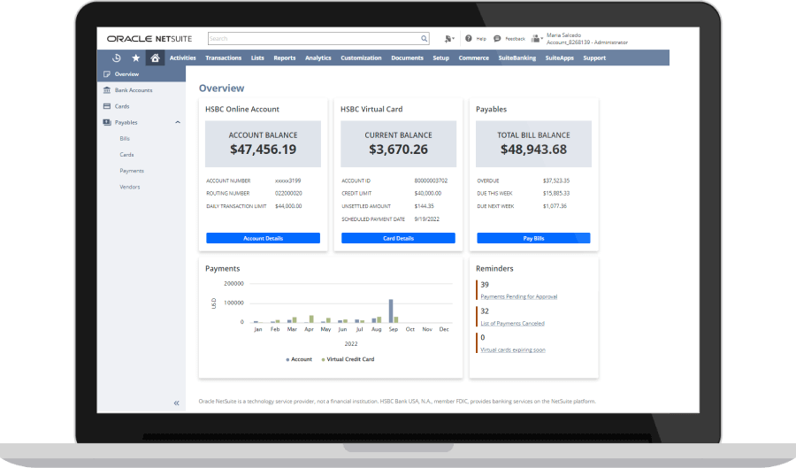 Account Dashboard dashboard