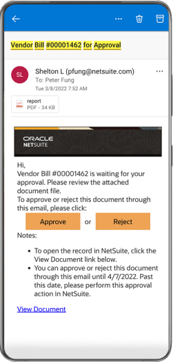 Invoice Matching & Approvals screenshoot