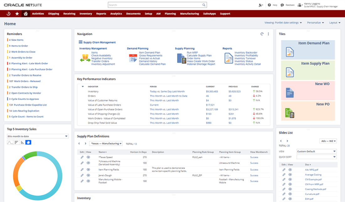 NetSuite Supply Chain Management System (SCMS) | NetSuite