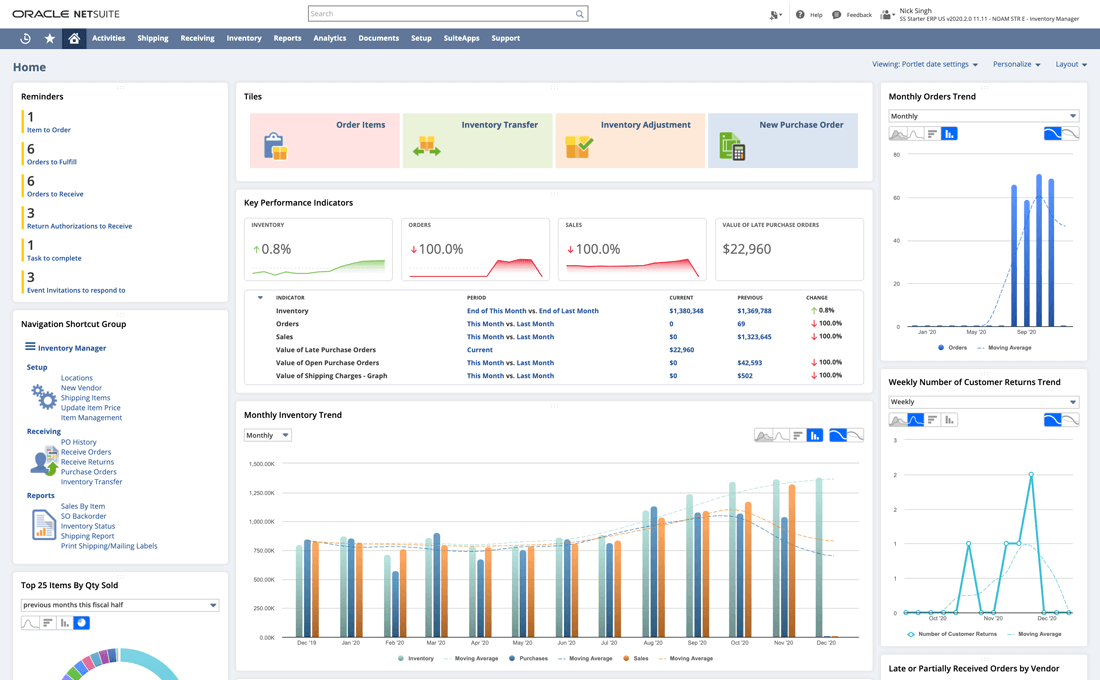 software inventory netsuite