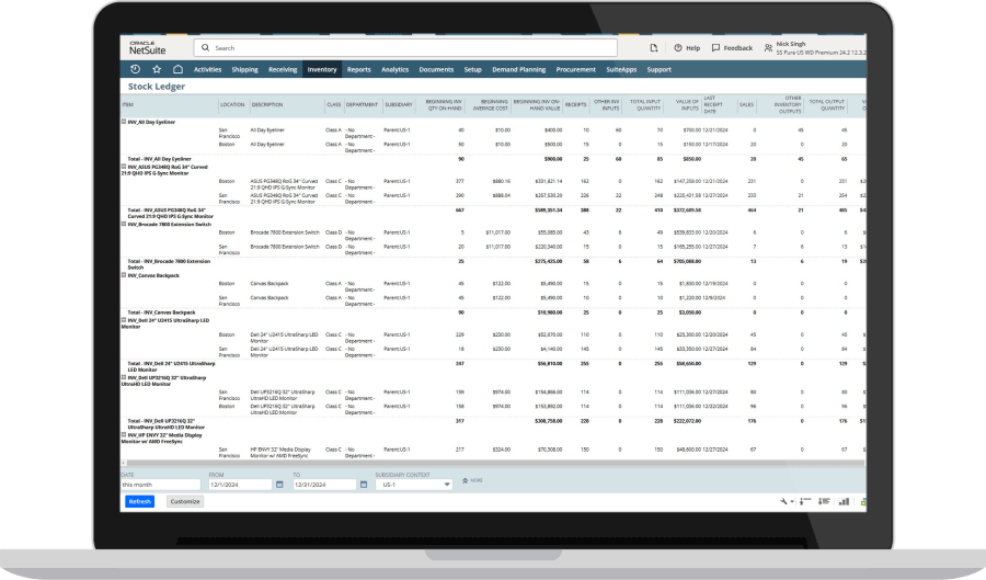 Multi-location Fulfillment dashboard