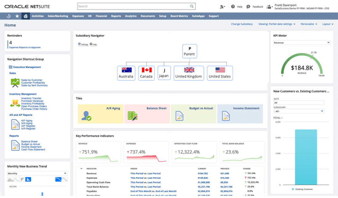 NetSuite OneWorld Global Business Management System