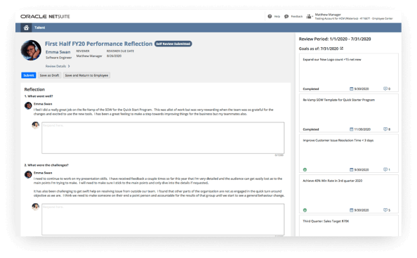 NetSuite Performance Management