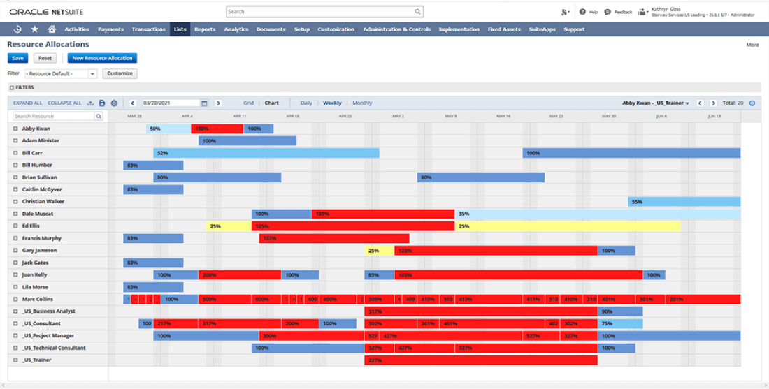 herramientas de planeacion de capacidad - Netsuite