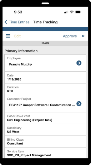 NetSuite Timesheet Management & Time Tracking Software | NetSuite