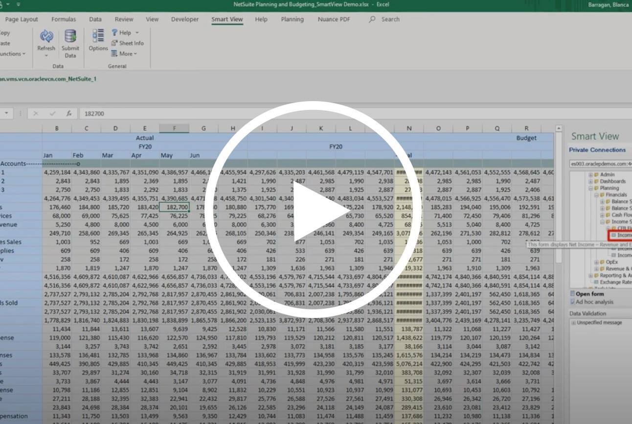 NetSuite Planning & Budgeting: Smart View for Microsoft Office