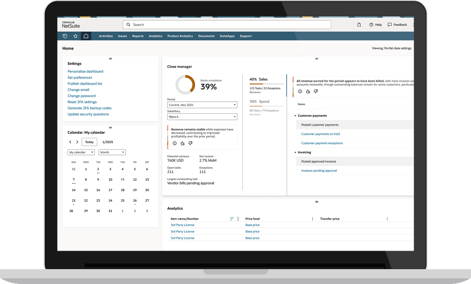 Period Close Checklist