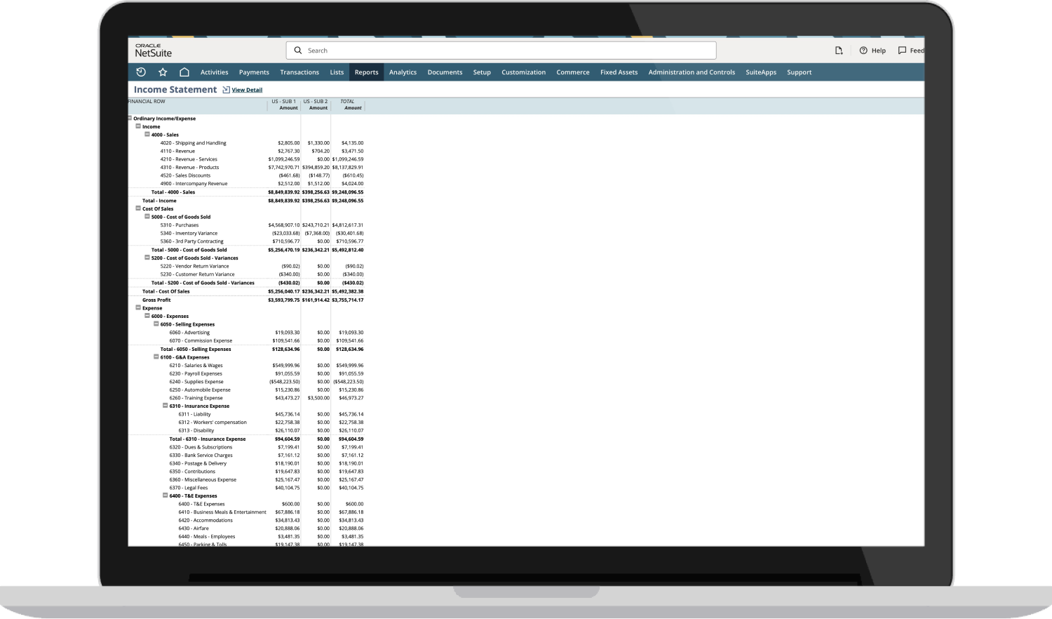 Financial reporting Thumbnail