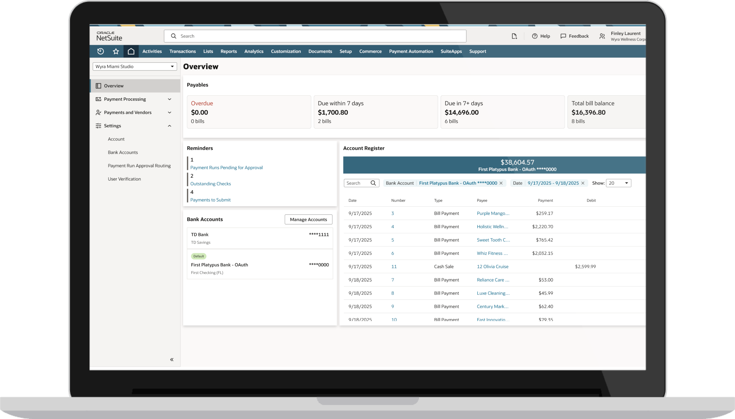 Payment dashboard Thumbnail