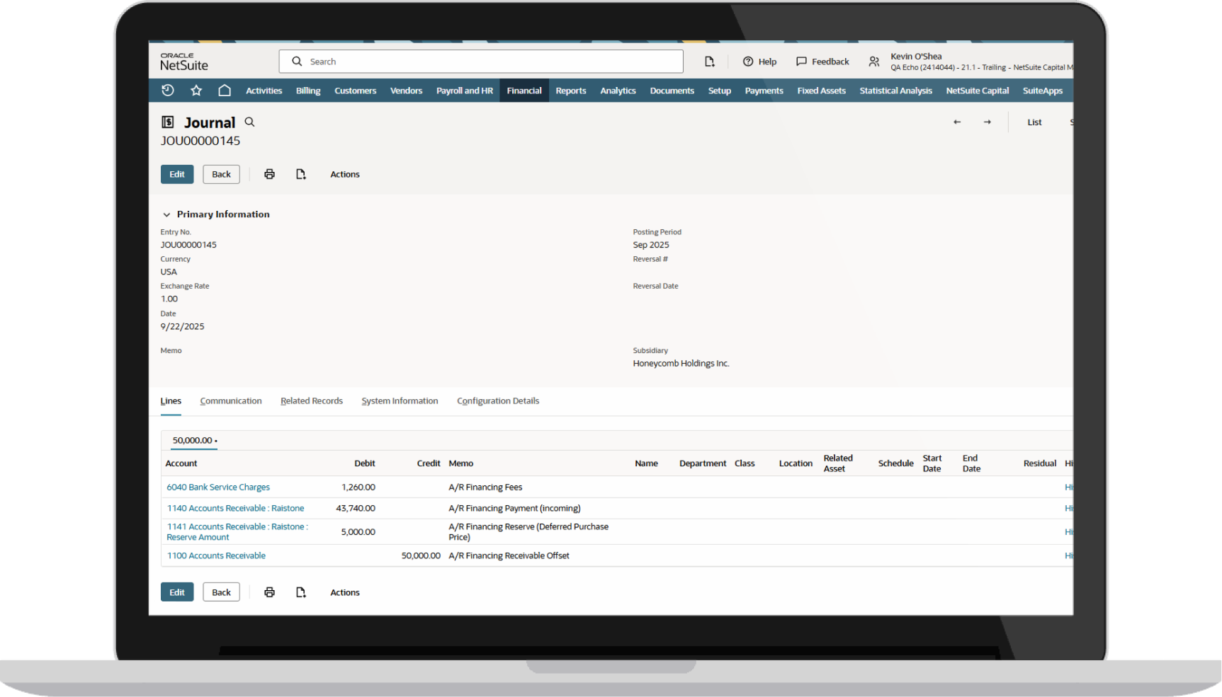 NetSuite Capital Accounts Receivable and Invoice Financing | NetSuite