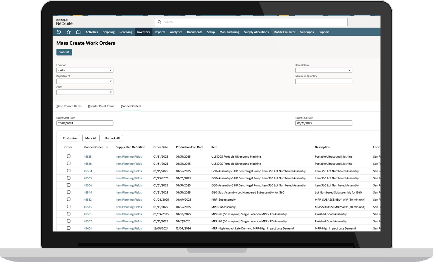 Planning and scheduling Thumbnail