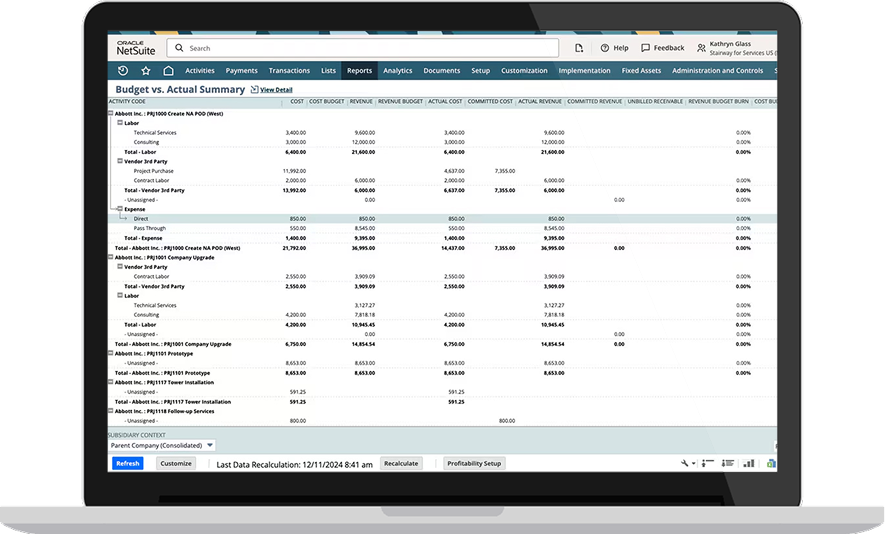 Project accounting and job costing Thumbnail
