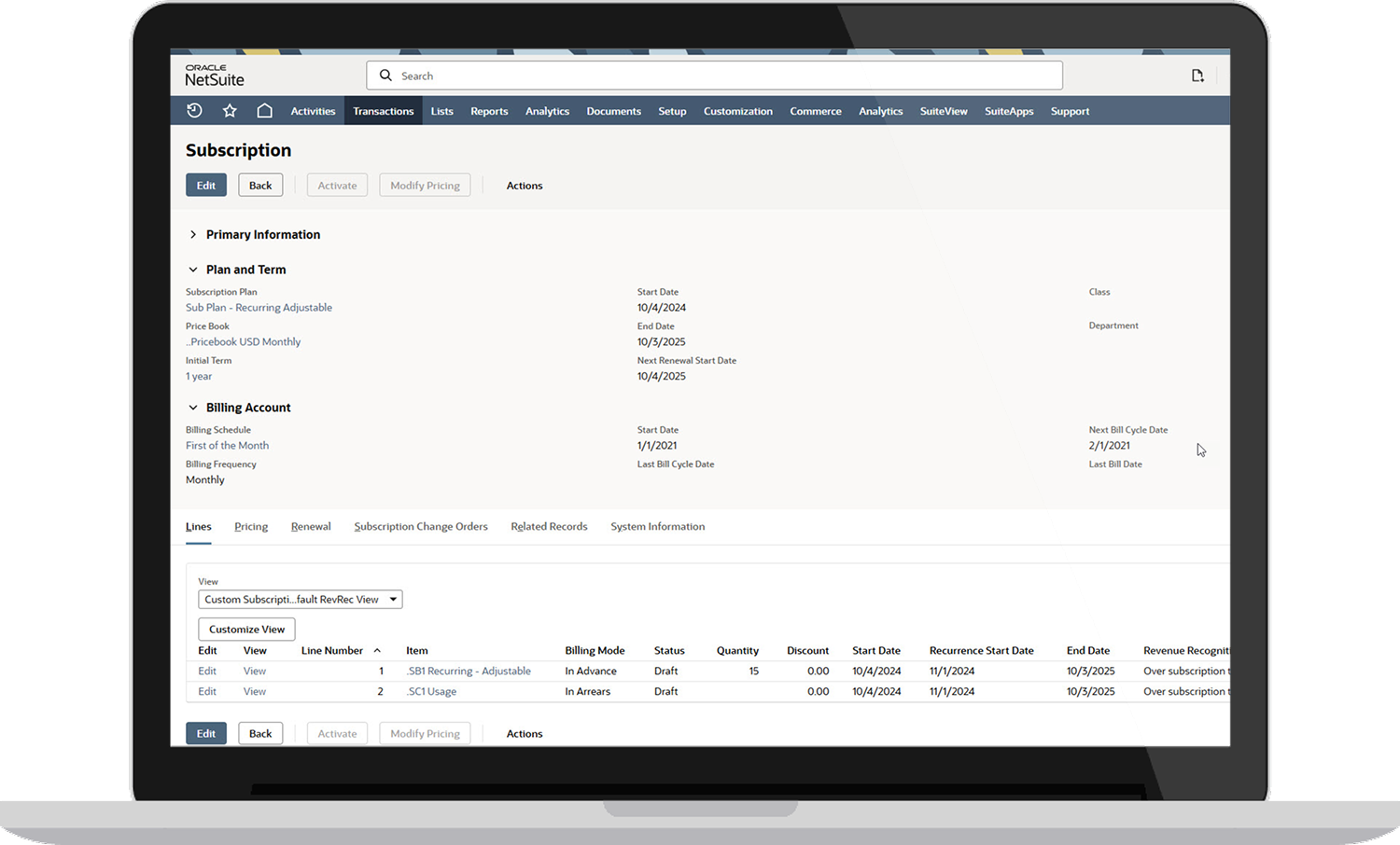 Subscription and contract management Thumbnail