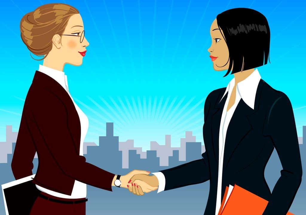 Business Professionals Shaking Hands