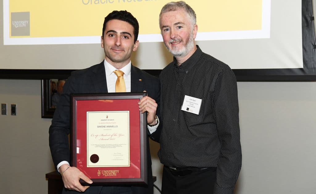 NetSuite Internship Program award recipient