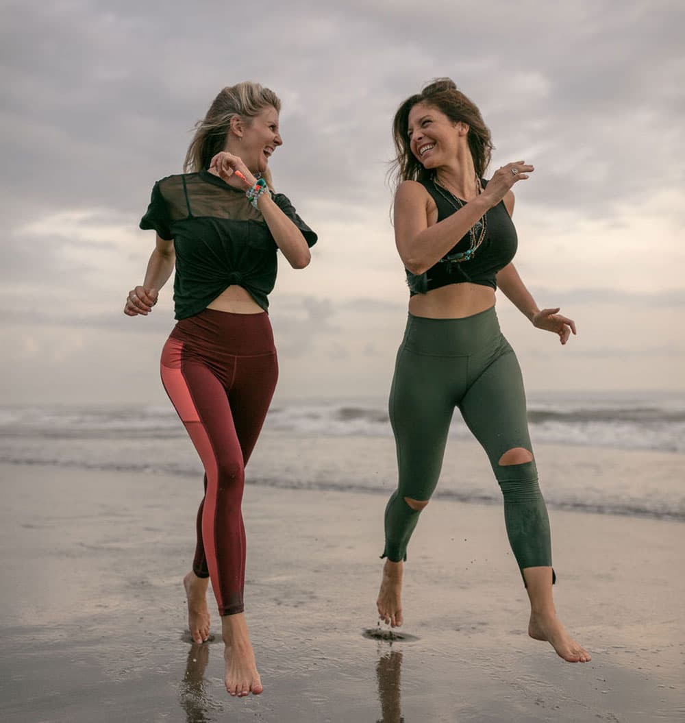 Zinke (L) credits her business success to going all-in