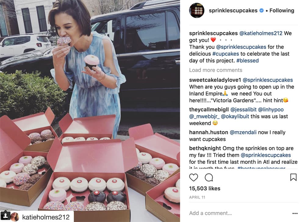 Sprinkles counts celebrities like Katie Holmes, Barbra Streisand, and Oprah among its fans.