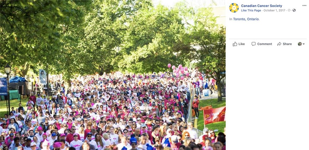 CCS organizes some of Canada's major cancer fundraisers