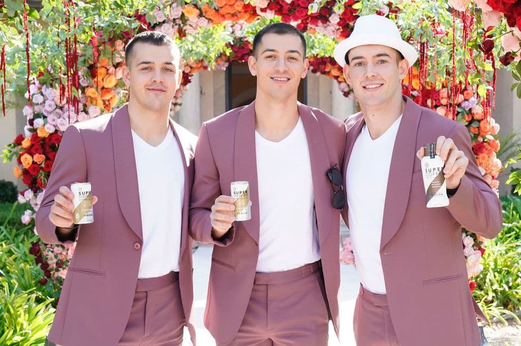 Brothers Jordan (L), Jake and Jimmy (R) DeCicco founded Super Coffee in 2015.